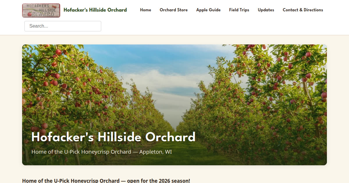 Hofackers Farm homepage
